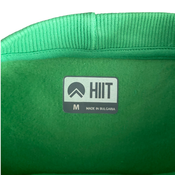 HIIT Men's Green Crew Neck Drop Shoulder Oversized Pullover Sweatshirt - Picture 4 of 8